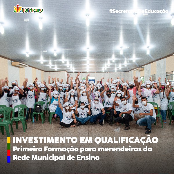 Primeira Formação para merendeiras da Rede Municipal de Ensino