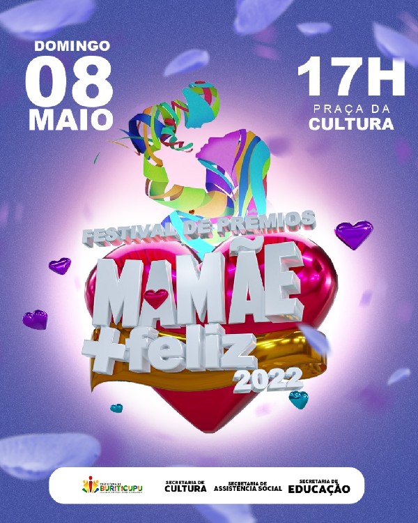 Prefeitura de Buriticupu realiza neste domingo (08) Festival de Prêmios Mamãe Mais Feliz